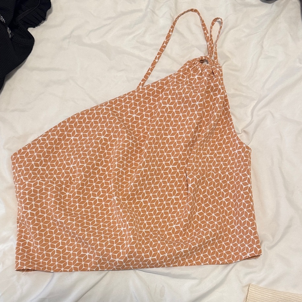 Abercrombie & Fitch Tan Geometric Camisole